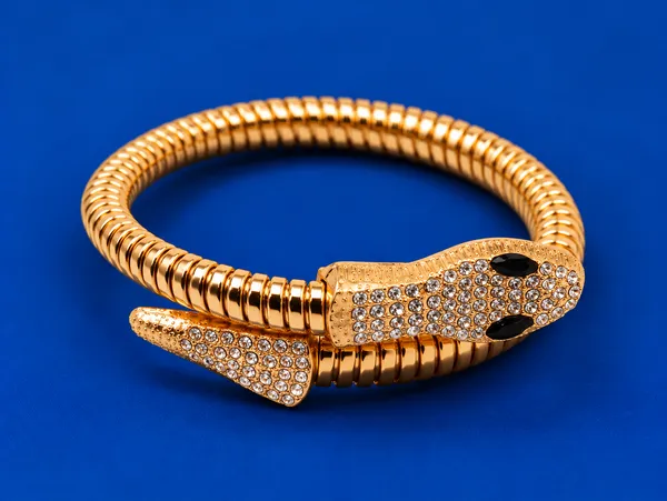 Rivsam_Golden_Serpent_Crystal_Cuff_Bracelet