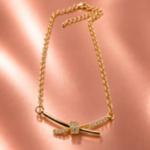 Rivsam_Golden_Crystal_Knot_Pendant_Necklace