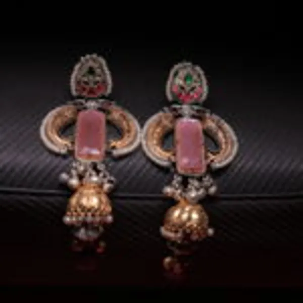 Rivsam_Rosea_Heritage_Pink_Statement_Earrings