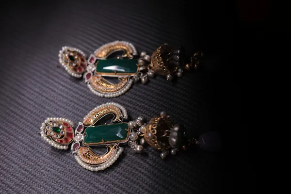 Rivsam_Eshara_Heritage_Green_Statement_Earrings