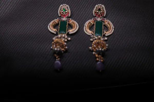 Rivsam_Eshara_Heritage_Green_Statement_Earrings