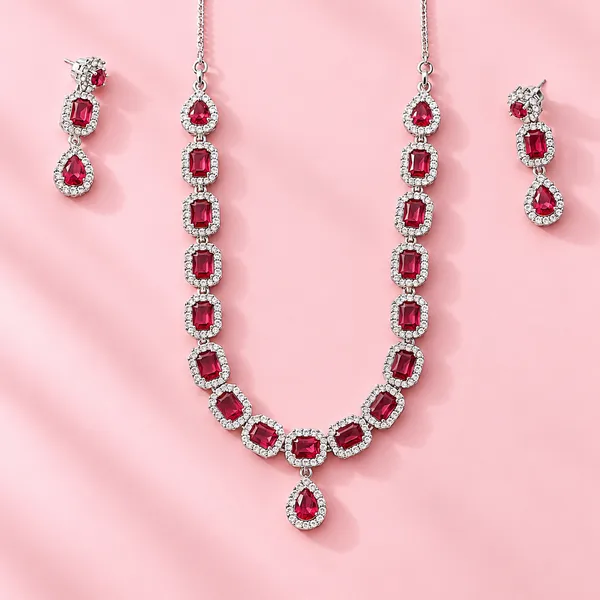 Rivsam_Rubera_Crimson_Red_Statement_Necklace_Earrings_Set