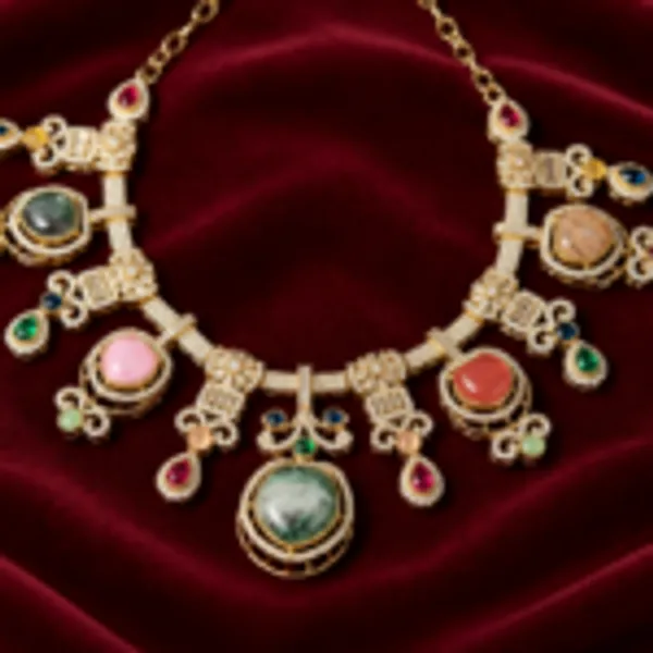 Rivsam_Noore_Multicolour_Stone_Statement_Jewellery_set