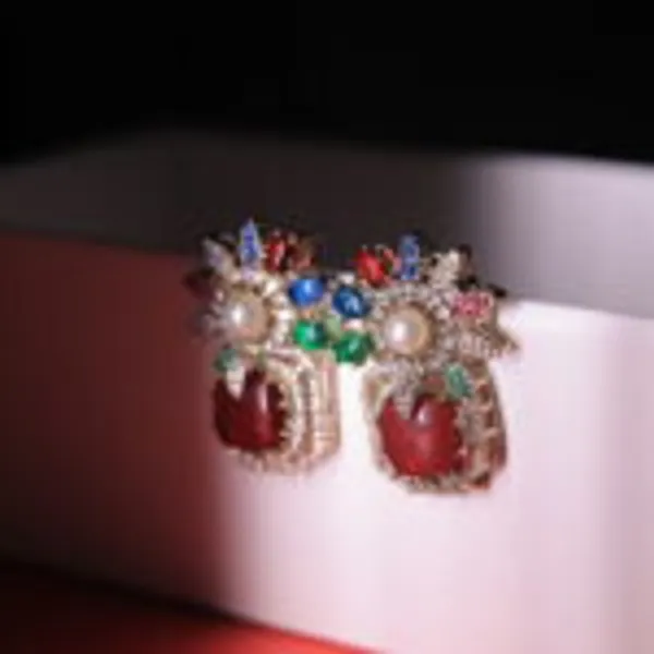 Rivsam_Florea_Multicolour_Floral_Statement_Earrings