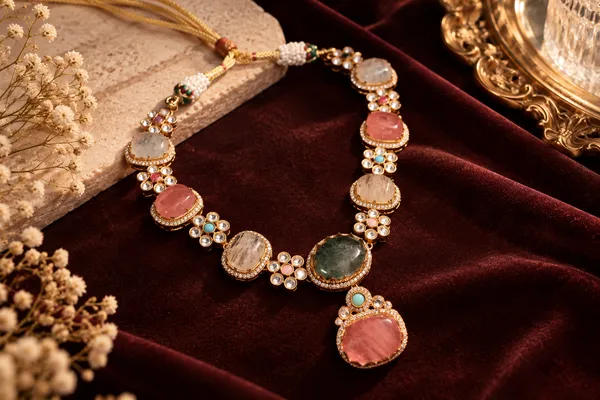 Rivsam_Multicolour_Heritage_Statement_Necklace_Set