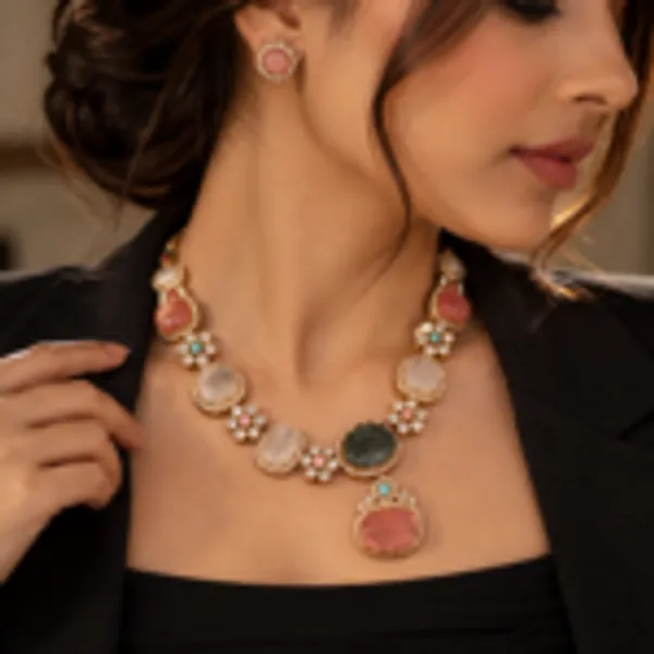 Rivsam_Multicolour_Heritage_Statement_Necklace_Set