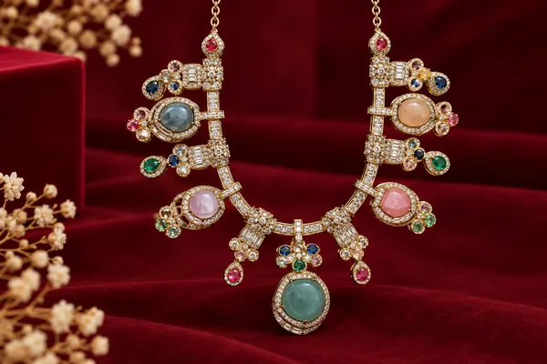 Rivsam_Aurelia_Noir_Multicolour_Statement_Necklace_Set
