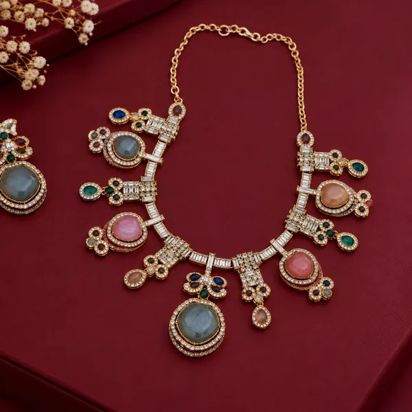 Rivsam_Aurelia_Noir_Multicolour_Statement_Necklace_Set