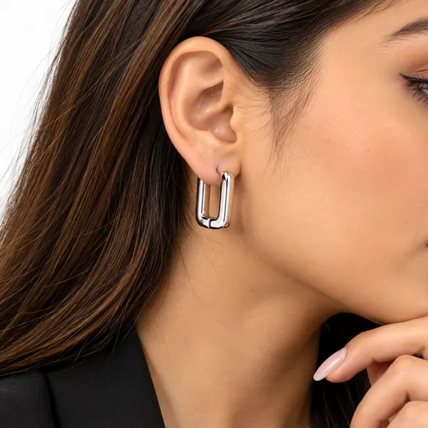 Rivsam_Silver_Rectangle_Statement_Hoop_Earrings