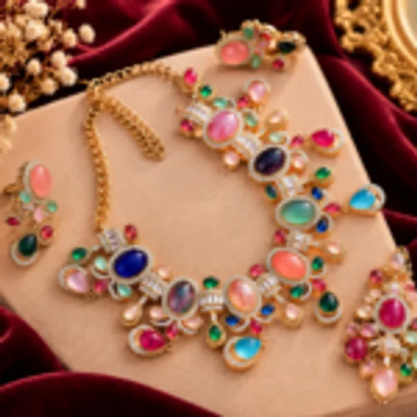 Rivsam_Aurelia_Elan_Multicolour_Statement_jewelllery_Set