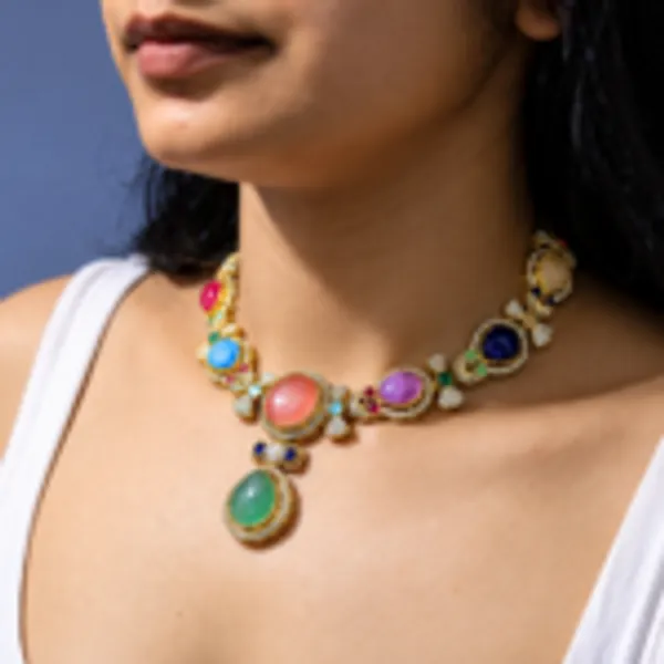 Rivsam_Aurelia_Royale_Multicolour_Statement_Jewellery_set