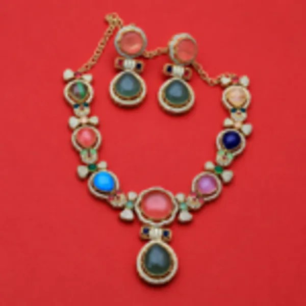 Rivsam_Aurelia_Royale_Multicolour_Statement_Jewellery_set