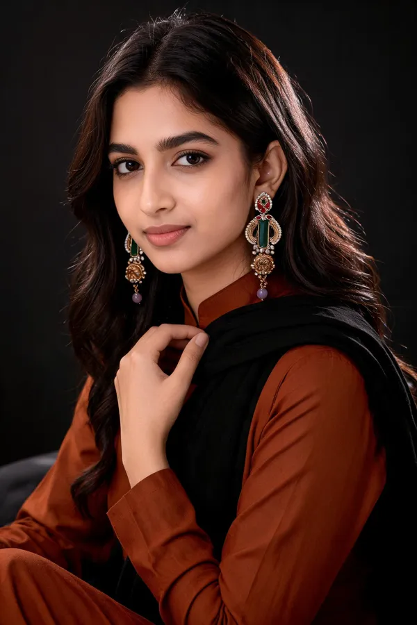 Rivsam_Eshara_Heritage_Green_Statement_Earrings