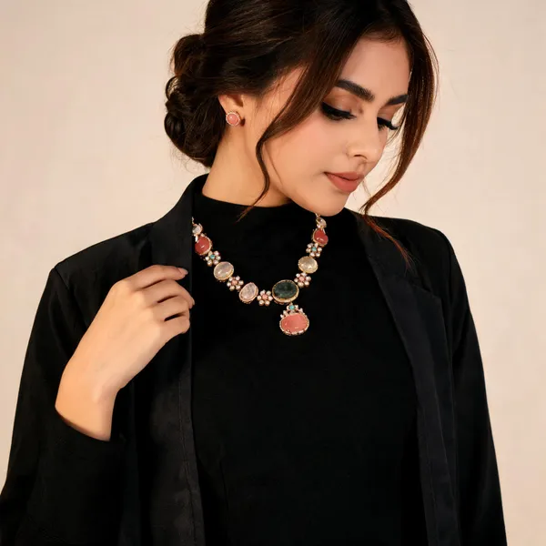 Rivsam_Multicolour_Heritage_Statement_Necklace_Set