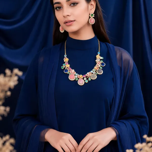 Rivsam_Aurelia_Royale_Multicolour_Statement_Necklace_Set