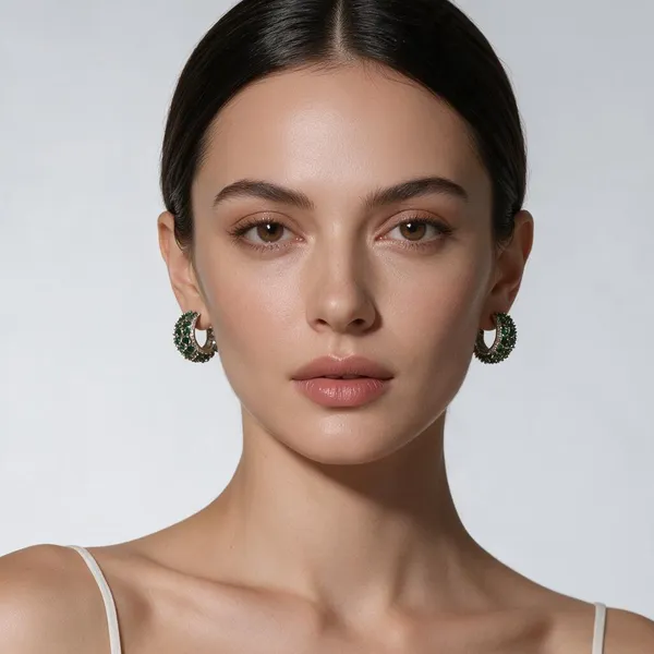 Rivsam_Verde_Elan_Green_Stone_Hoop_Earrings