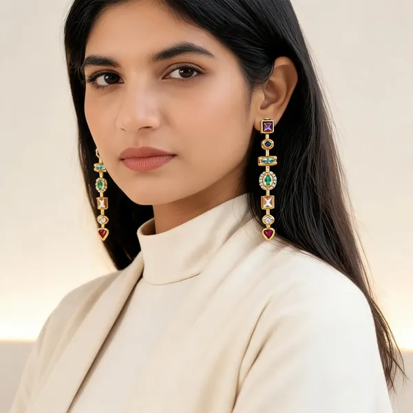 Rivsam_Aurelia_Gemstone_Cascade_Earrings