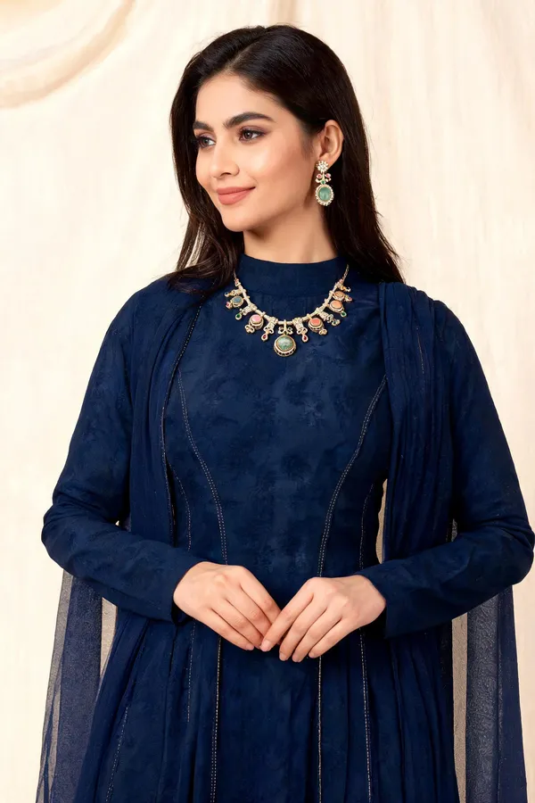 Rivsam_Noore_Multicolour_Stone_Statement_Jewellery_set