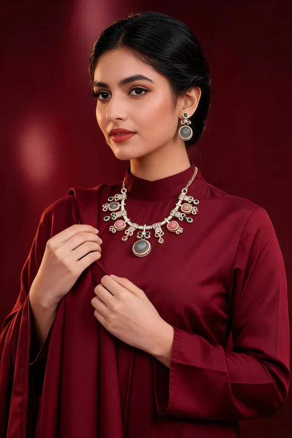 Rivsam_Aurelia_Noir_Multicolour_Statement_Necklace_Set
