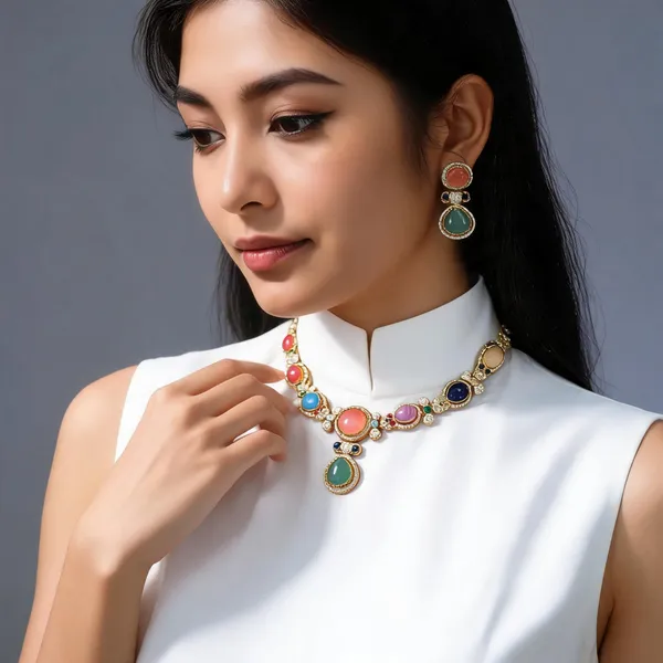 Rivsam_Aurelia_Royale_Multicolour_Statement_Jewellery_set