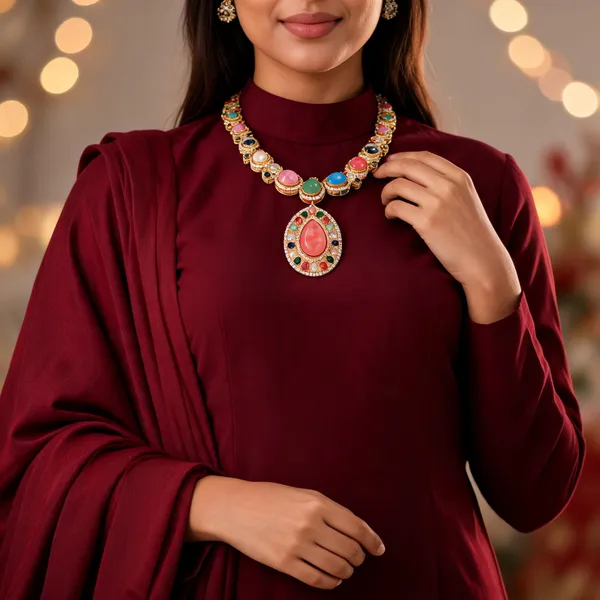 Rivsam_Aurelia_Elan_Multicolour_Statement_Jewellery_set