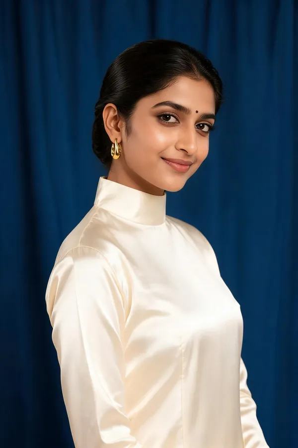 Rivsam_Golden_Sculpted_Teardrop_Hoop_earrings
