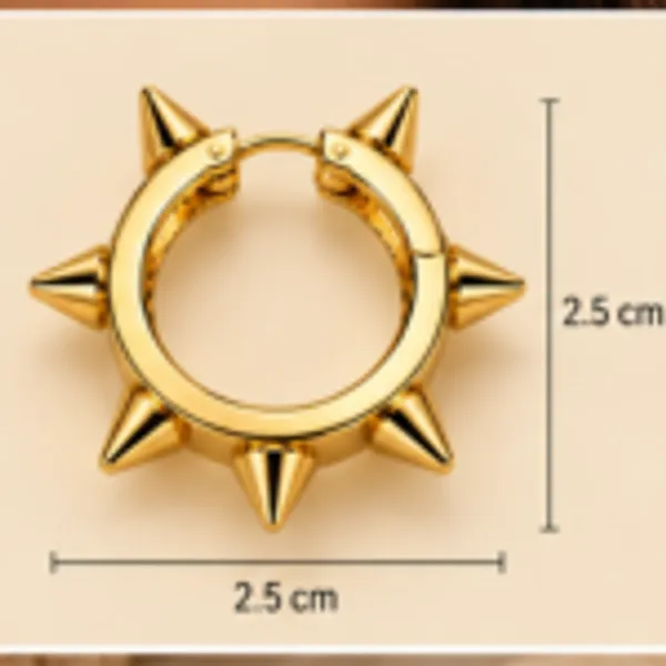 Rivsam_Spike_Halo_Gold_Statement_Hoops