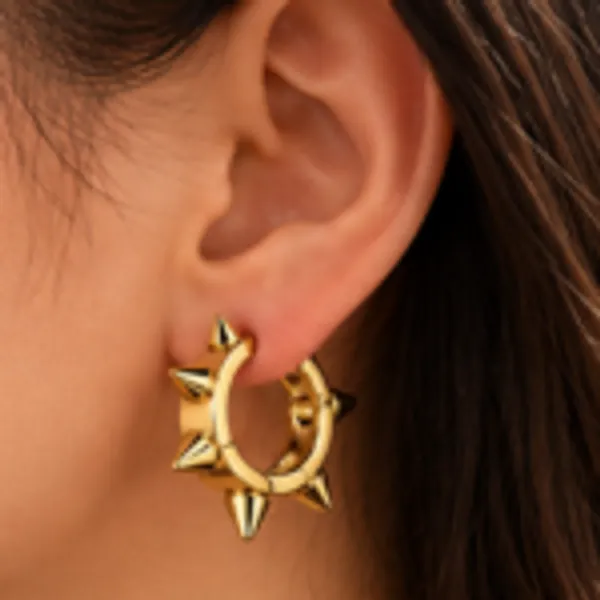 Rivsam_Spike_Halo_Gold_Statement_Hoops