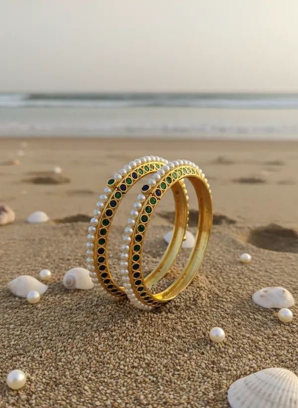 Copper_Base_With_Gold_Plated_Green_Kangan