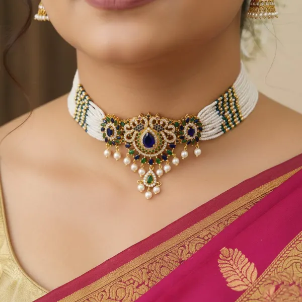 Copper_Base_With_Gold_Plated_Malvika_Moti_Choker