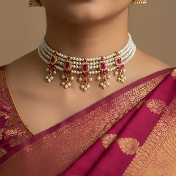 Copper_Base_With_Gold_Plated_Soumyamoti_Choker
