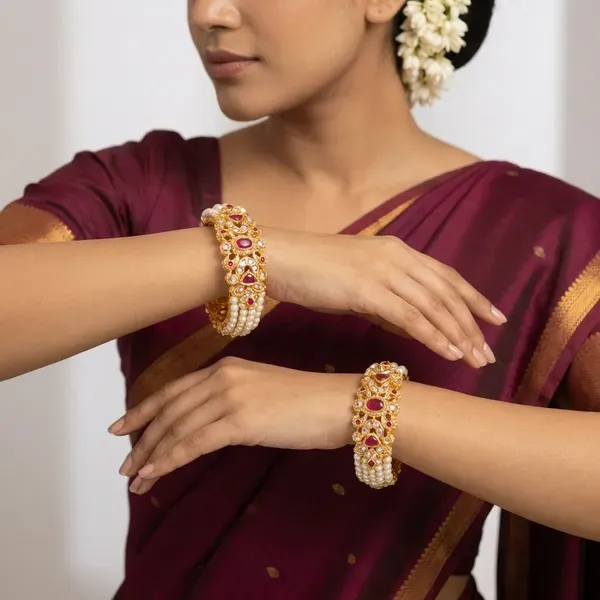 Copper_Base_With_Gold_Plated_Peacock_Patali_Bangles