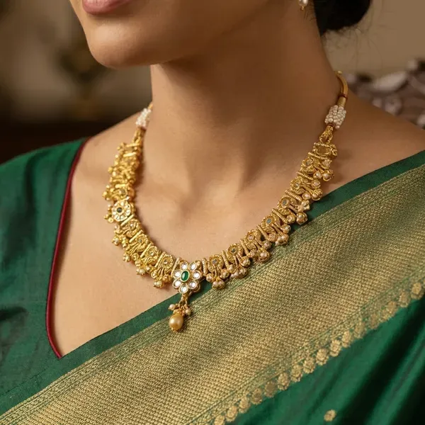 Copper_Base_With_Gold_Plated_Mangalmurti_Bridal_Set