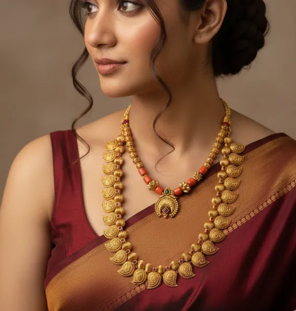 Copper_Base_With_Gold_Plated_Maharshi_Antique_Necklace_Set