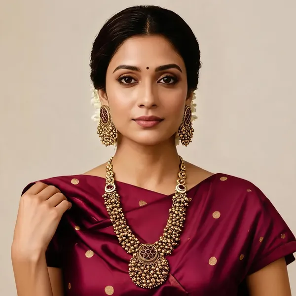 Copper_Base_With_Gold_Plated_Ruvanjali_Short_Moti_Necklace