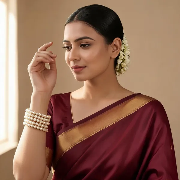 Copper_Base_With_Gold_Plated_String_Pearl_Bangles