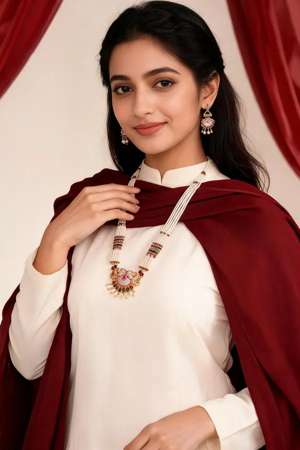 Copper_Base_With_Gold_Plated_Navsparsh_Long_Moti_Necklace_Set