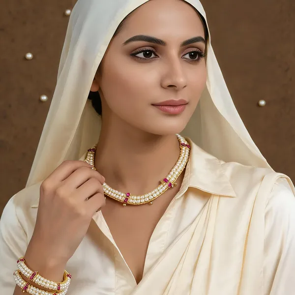 Copper_Base_With_Gold_Plated_Padmavati_Moti_Pichodi