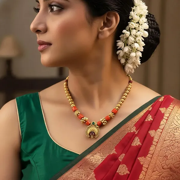 Copper_Base_With_Gold_Plated_Ratnamugdha_Antique_Short_Necklace