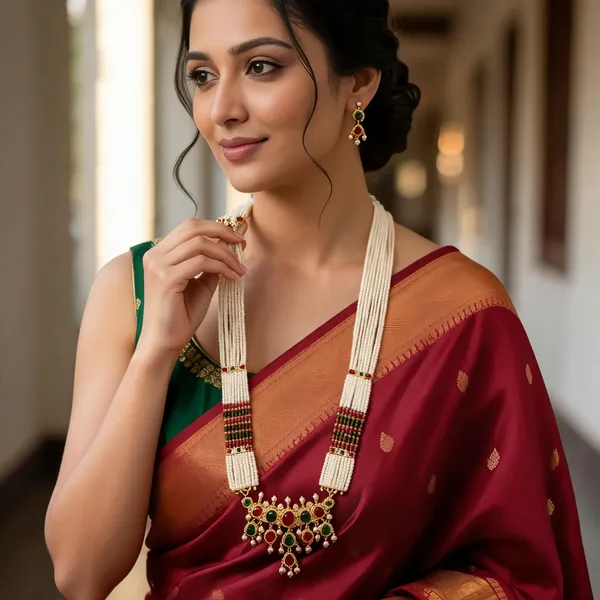 Copper_Base_With_Gold_Plated_Motilakshmi_Long_Neklace