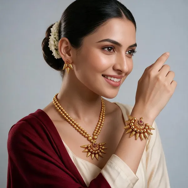 Copper_Base_With_Gold_Plated_Veda_Jyoti_Long_Necklace
