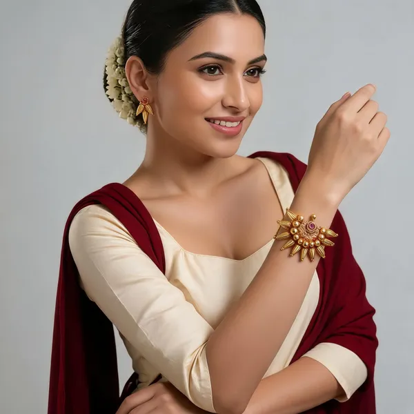 Copper_Base_With_Gold_Plated_Veda_Jyoti_Long_Necklace