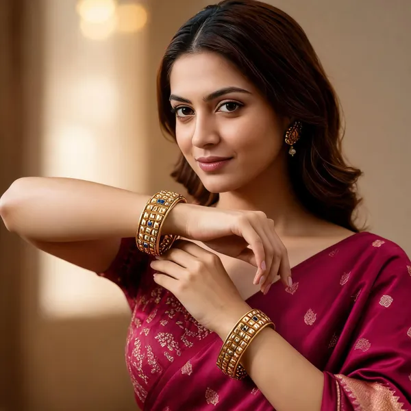 Copper_Base_With_Gold_Plated_Parampara_Rajeshahi_Fancy_Bangale