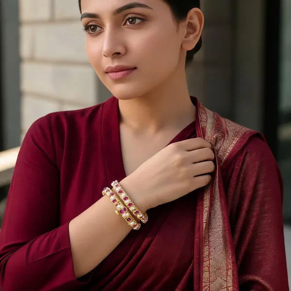 Copper_Base_With_Gold_Plated_Gulabi_Moti_Kada
