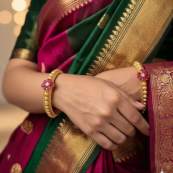 Swati_Golden_Flower_Bangles