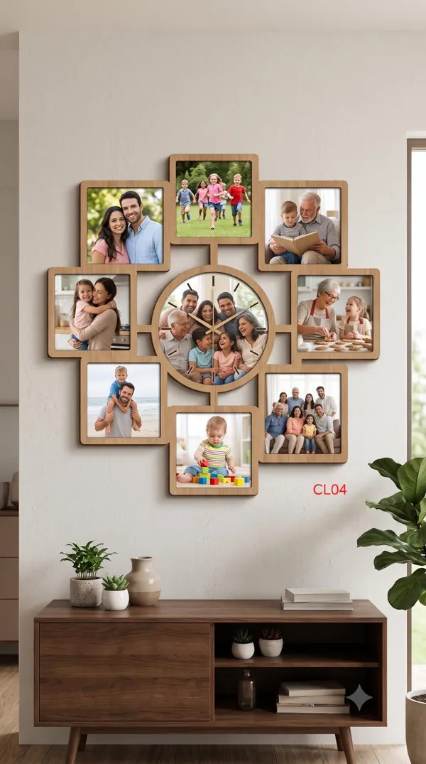 Brown_Mdf_Photo_Wall_Clock_For_Wall_Decor