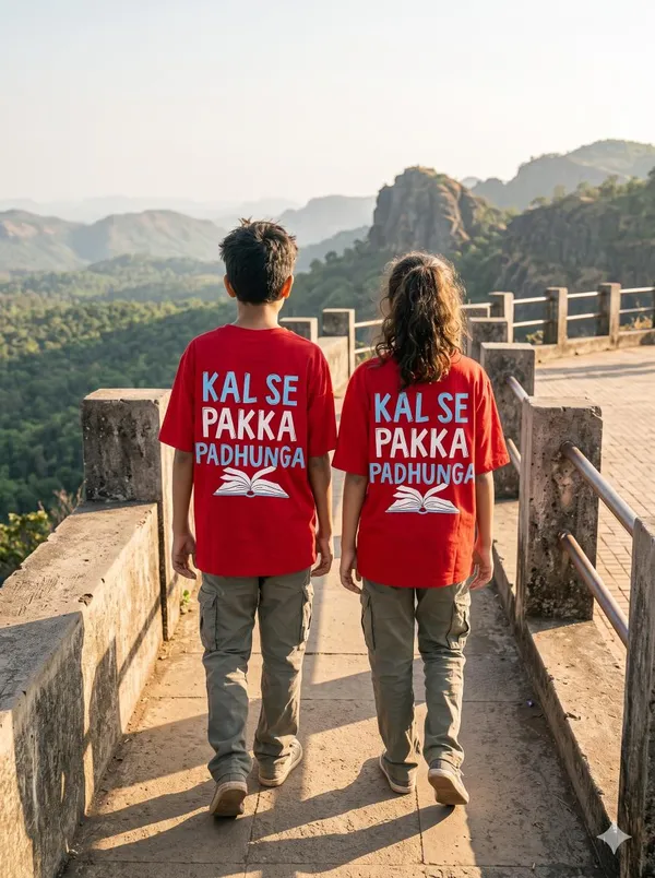 Red_Cotton_Biowash_T-Shirt_For_Kids