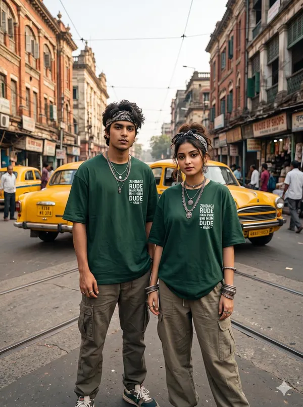 Green_Cotton_Biowash_T-Shirt_For_Men_And_Women