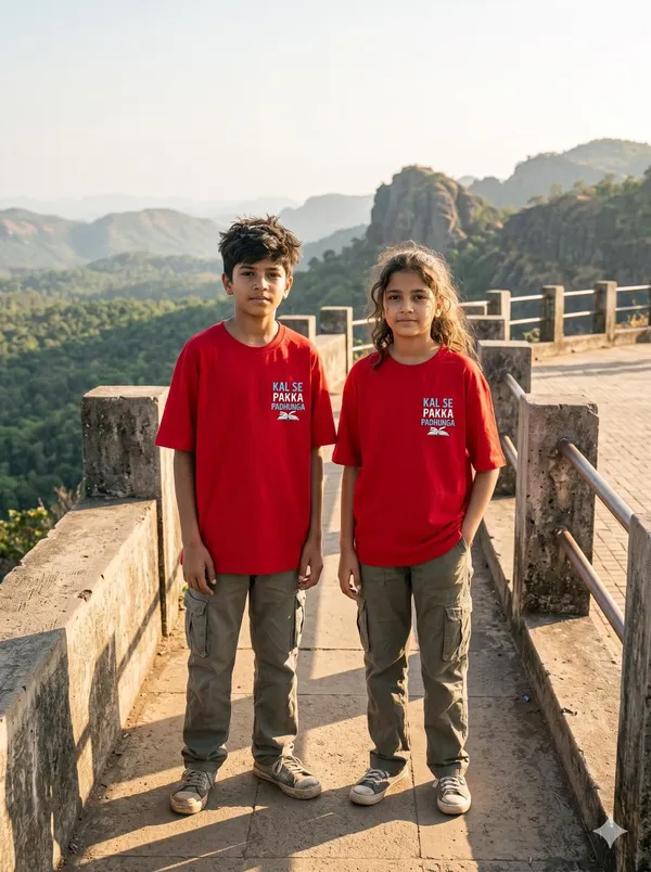 Red_Polyester_T-Shirt_For_Kids