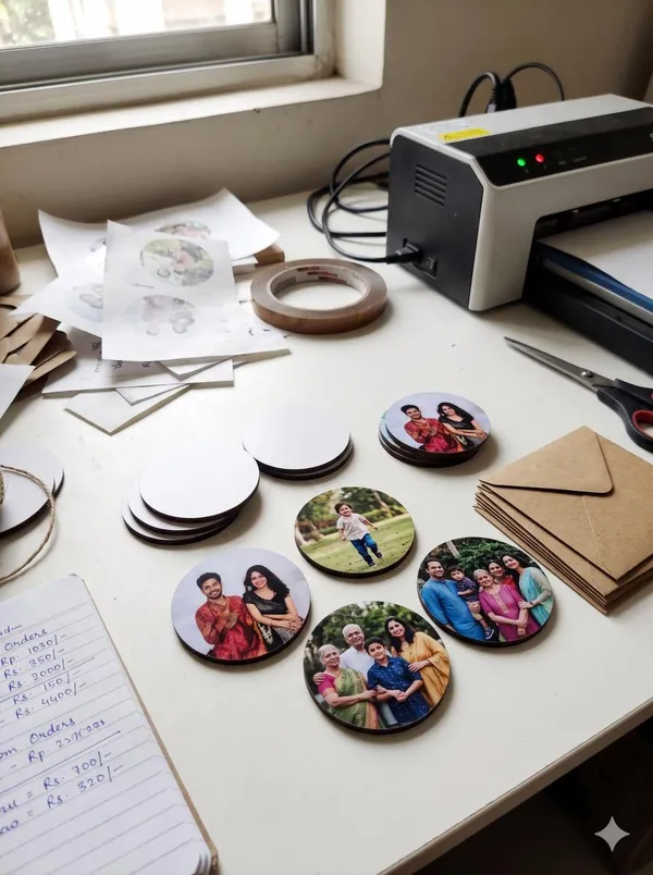 White_Mdf_Coaster_For_Table_Protection
